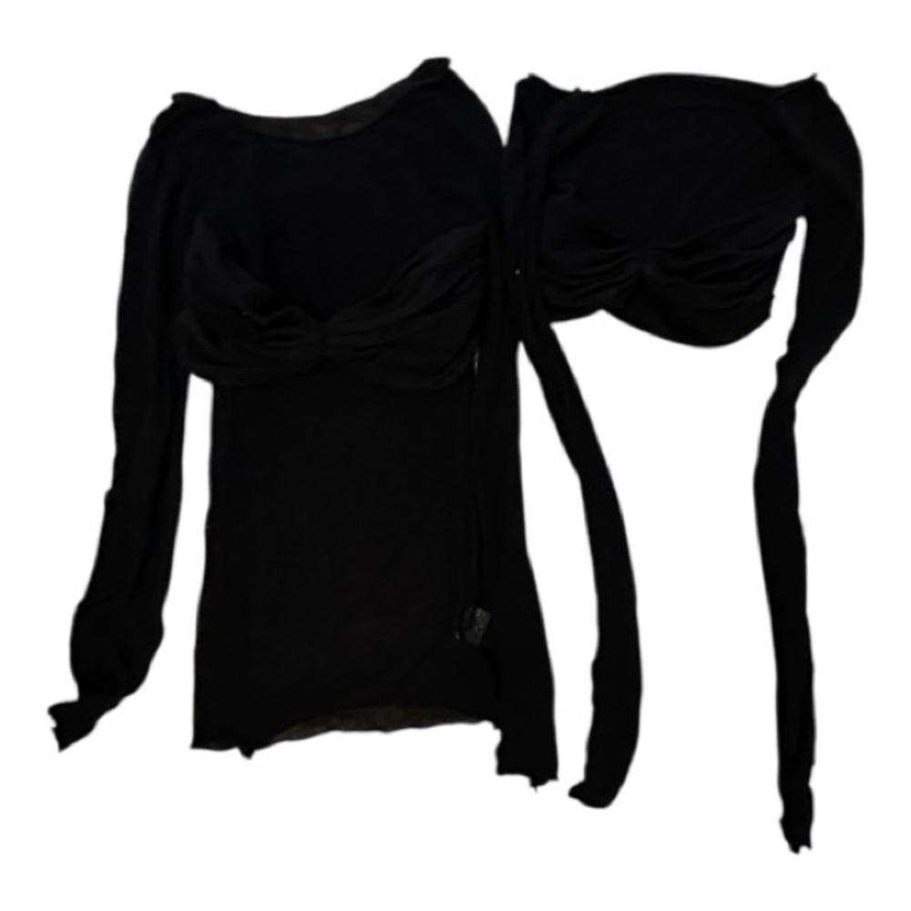 Sheer Gathered Long Sleeve Bundle
